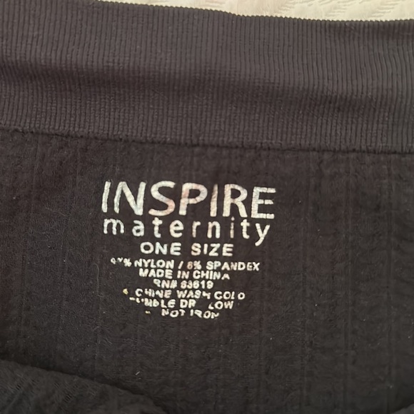 Inspire Maternity | Gray Maternity Tights - Picture 2 of 4